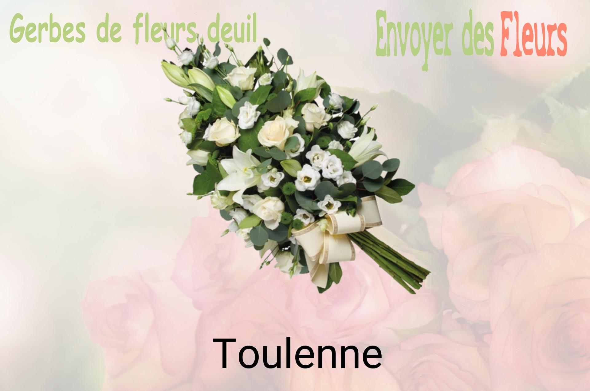 Gerbe de fleurs de deuil livrée à Toulenne